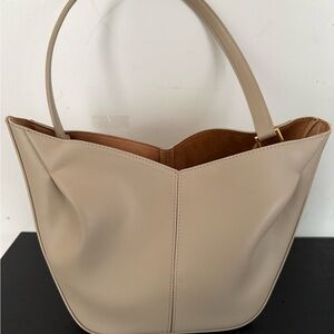 Zara Cream Shoulder Tote Bag NWOT